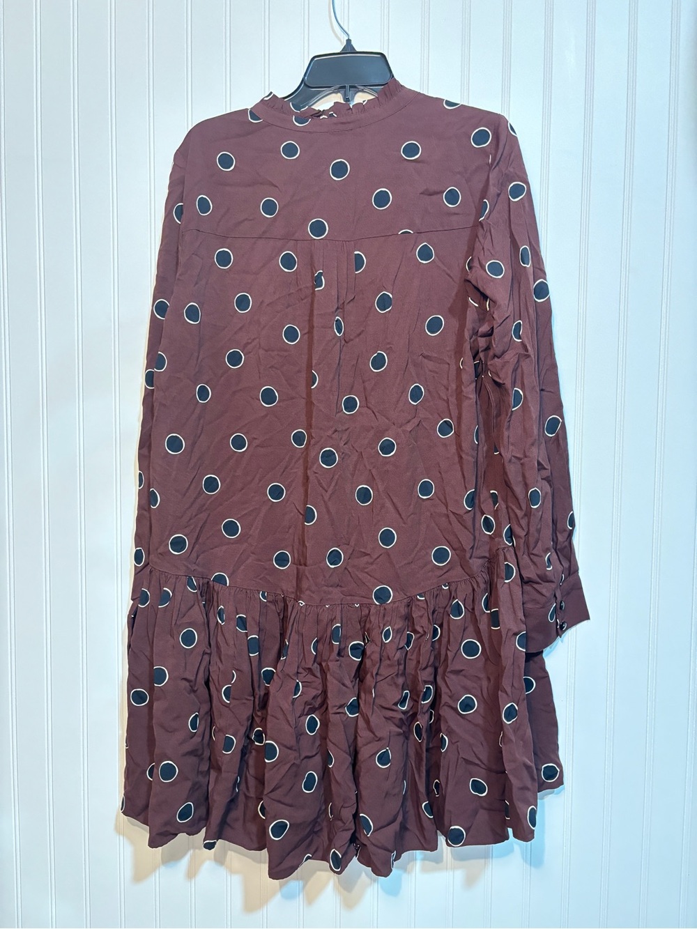 kate spade Brown Polka Dot Pleated Mini Skirt - Picture 6 of 6